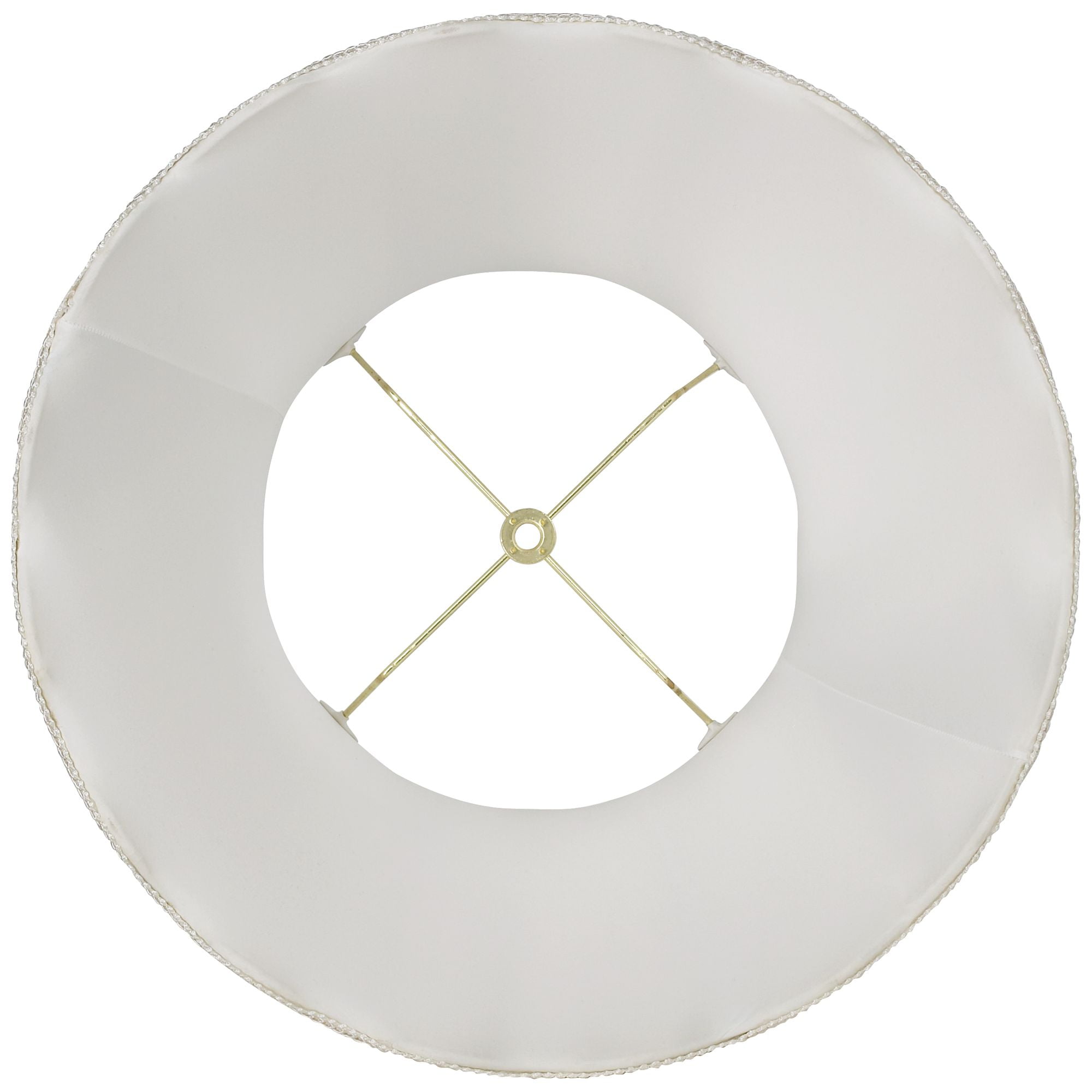 Imperial Shade Set of 2 Scallop Bell Lamp Shades Cream Medium 10" Top x 16" Bottom x 14.75" High Spider Harp and Finial Fitting
