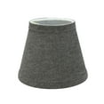 thumbnail image 7 of Aspen Creative 32064-2 Small Hardback Empire Shape Chandelier Clip-On Lamp Shade Set (2 Pack), Transitional Design in Grey, 5" bottom width (3" x 5" x 4"), 7 of 7