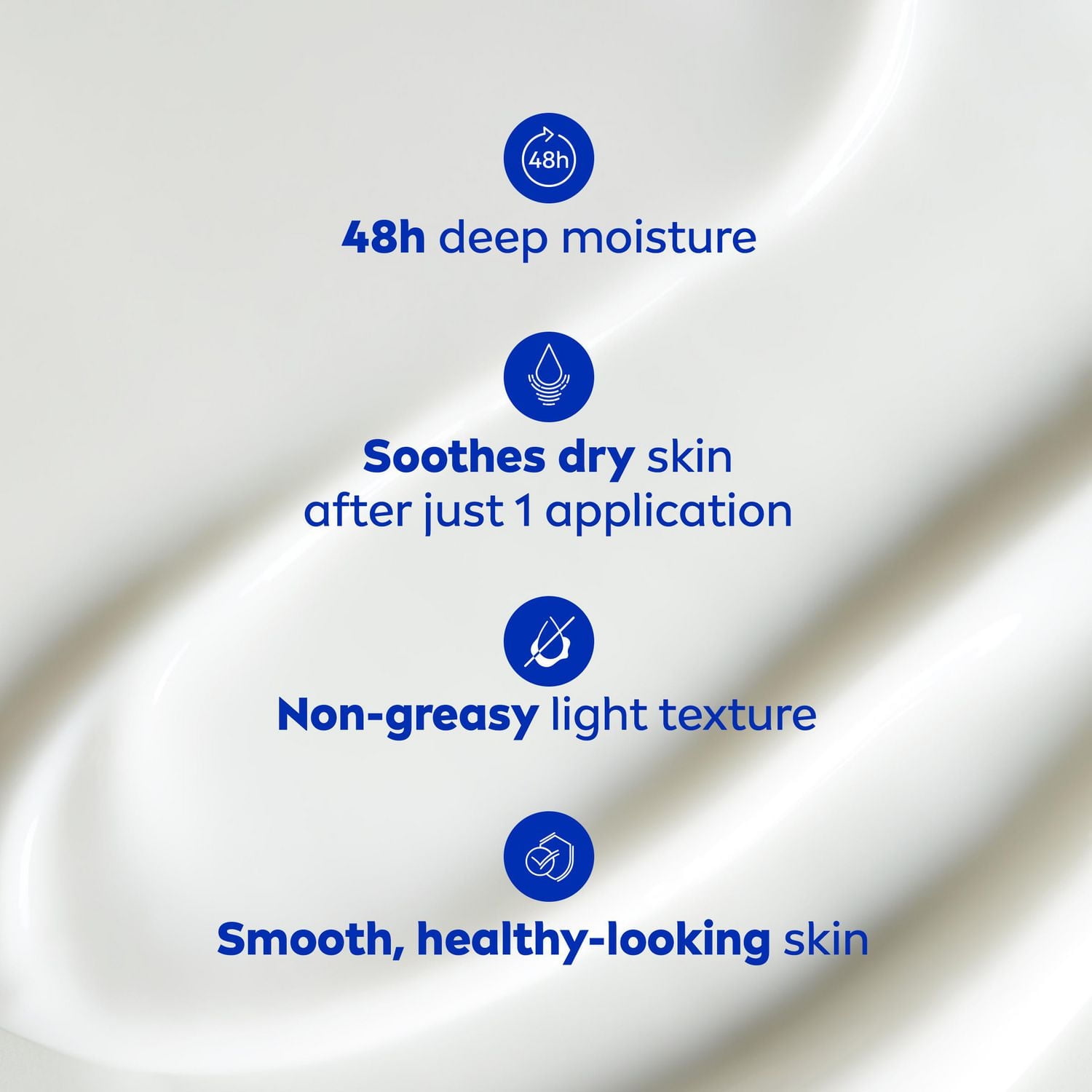 NIVEA Smooth 72-Hr Moisturizing Body Lotion for Dry Skin with Hyaluronic Acid, 1 L, NIVEA SMOOTH BODY LOTION 1 LITRE