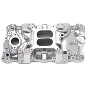 Edelbrock 71011 Performer RPM Intake Manifold; Polished Finish; 4 bbl Carb; 1500-6500rpm; Non-EGR;