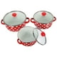 thumbnail image 3 of GOOHOCHY 1 juego de ollas para salsa caseras, ollas esmaltadas con tapa y asas., 3 of 7