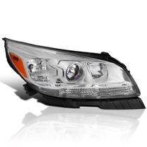 Spec-D Tuning Right Passenger Side Chrome Projector Headlight Compatible with 2013-2015 Chevy Malibu, 2016 Chevy Malibu Limited