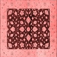 thumbnail image 1 of Ahgly Company Indoor Square Oriental Red Industrial Area Rugs, 8' Square, 1 of 4