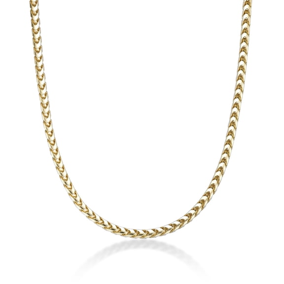 Yellow Gold Plated 925 Sterling Silver 4.15MM Franco Chain Necklace - 26 Inch