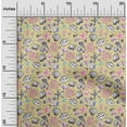 thumbnail image 2 of oneOone Cotton Flex Pale Yellow Fabric Sea Shells Pattern Sewing Craft Projects Fabric Prints By Yard 40 Inch Wide, 2 of 4