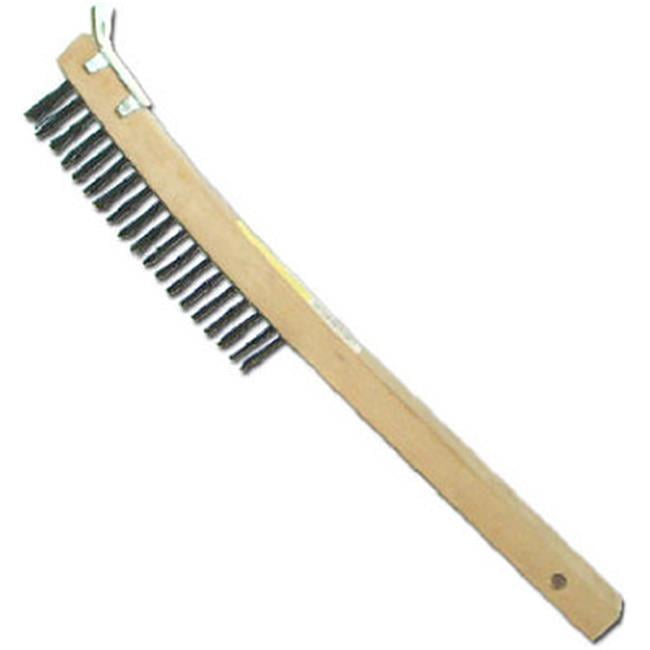 01712 Curved Long Handle Wire Brush With Scraper