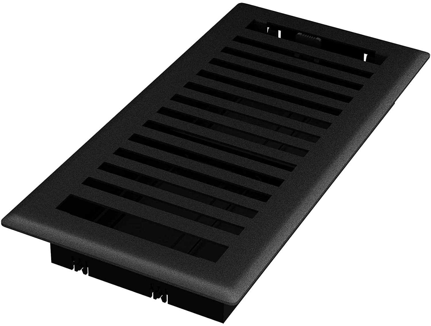 Imperial 4-inch x 10-inch Black Iron Montezuma Floor Register