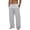Light Gray, variant on Hsovts Mens Open Cuff Wide Leg Sweatpants, Elastic Drawstring Waist Loose Fit Trousers with Side Pockets Casual Outdoor Wear Red 3xL