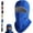 Blue, variant on Winter Warmth 2-in-1 Hat Face Mask, Windproof Balaclava for Men & Women, Fleece Lined Cold Weather Head Ear Neck Protection for Skiing, Motorcycling, Running & Outdoor Activities
