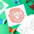 thumbnail image 3 of Stencils for Crafts, 9 PCS Flower Stencils for Painting Reusable Flower Template DIY Painting Stencils for Painting on Wood Canvas Fabric Floor Wall Card Decor, 3 of 5