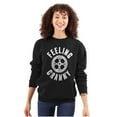 thumbnail image 3 of Feeling Cranky Bicycle Crank Cyclist Unisex Plus Fleece Graphic Sweatshirt Brisco Brands 2X, 3 of 5