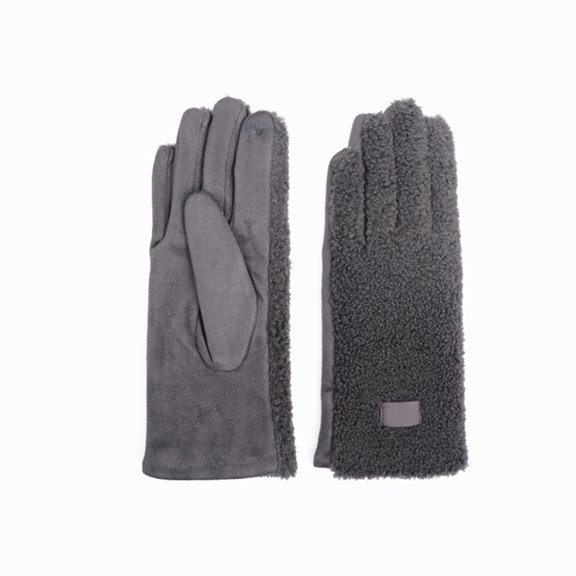 Fgnfyis Womens Snow Gloves Winter Thermal Lambswool Cold Weather Riding Skiing Sports Windproof Touchscreen Compatible Warm Mittens Winter Gloves for Women Dark Gray