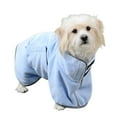 thumbnail image 3 of Pet Enjoy Soft Dog Bathrobe,Super Absorbent Fannel Dog Bathrobe Towel with Zipper,Fast Drying Pet Bath Robe for Large,Medium,Small Dogs, 3 of 8