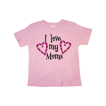 

Inktastic I Love my Moms- hearts Gift Toddler Boy or Toddler Girl T-Shirt