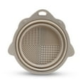 thumbnail image 1 of Folding Makeup Brush Cleaning Bowl Powder Puff Beauty Brush Pad Makeup Tool Cleaning Tool, 1 of 3