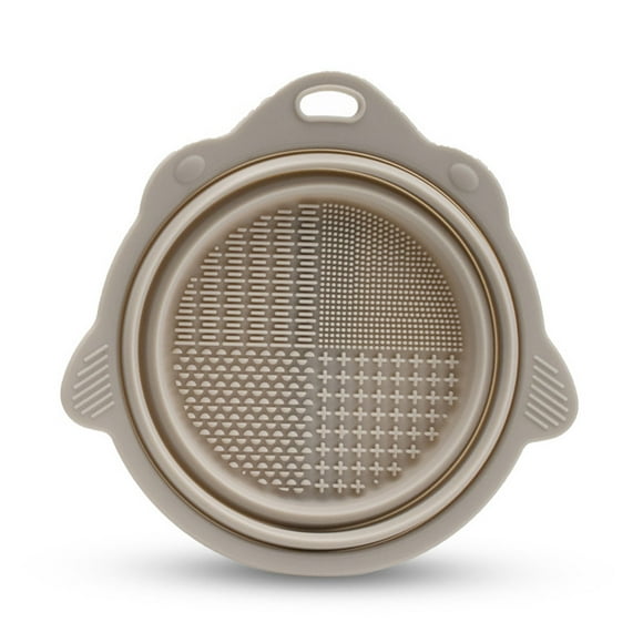 Folding Makeup Brush Cleaning Bowl Powder Puff Beauty Brush Pad Makeup Tool Cleaning Tool