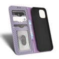 thumbnail image 5 of Dteck PU Leather Wallet Case for iPhone 13 6.1" , Flip Kickstand Detachable Lanyard Card Slots & Cash Pocket Anti-drop Shockproof Fashion Beaded Plaid Full Body Protective Case For iPhone 13, Purple, 5 of 12