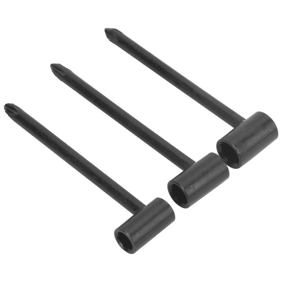 3PCS Guitar Rod, 8MM 6.35MM Universal Guitar Neck Wrench Iron 7MM Pipe Wrench Instrument Adjustment ToolBlack