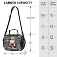thumbnail image 4 of FORMRS Student Insulated Lunch Bag with Shoulder Strap Reusable Cooler Box for School, Christmas Santa, 4 of 9