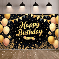 thumbnail image 5 of Yatrandify Decorative Design Happy Birthday Banner Colorful Balloons Celebration Banner for Birthday Party Celebration, 5 of 8