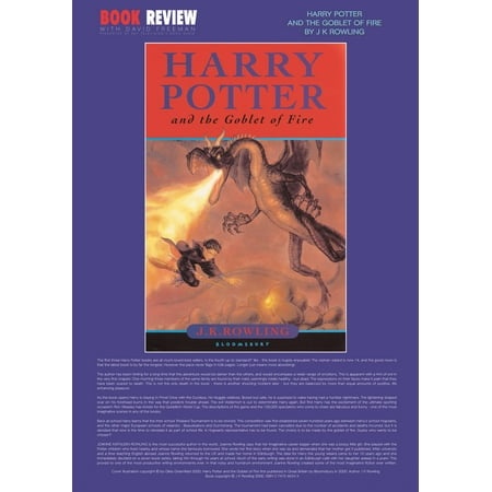 Harry Potter and the Goblet of Fire Book Review with David Freeman Movie Poster Print 24 x 34in