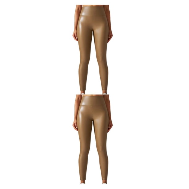 Mallas de cuero PU para mujer Minnieouse Amarillo METRO