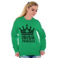 thumbnail image 3 of St Patricks Day Irish Princess Women Crewneck Sweatshirt Brisco Brands S, 3 of 6