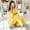 Yellow, variant on Idoravan Women's 2-Piece Pajama Sets,Womens Solid Color Off Shoulder Long Sleeve Cable Knitted Warm Two-Piece Long Pants Sweater Suit Set Red XXXXXL
