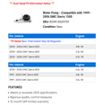 thumbnail image 2 of Water Pump - Compatible with 1999 - 2006 GMC Sierra 1500 2000 2001 2002 2003 2004 2005, 2 of 2