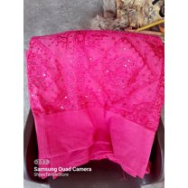 ShreeBedding Decor Art Deco Amber Fort Palace Pink Traditional & Luxury Cotton With Silk Bedspread, Bedsheet, Throw, Coverlet - Full/Queen