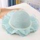 thumbnail image 5 of Conjunto de sombrero de paja y bolso de paja con encaje de perlas para niños de 52 a 54 cm de circunferencia, lindo sombrero para el sol para salidas de verano, verde, 5 of 6