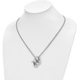thumbnail image 4 of Chisel Stainless Steel Polished Fancy Twist Pendant on a Snake Chain Necklace - 18", 4 of 8
