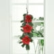 thumbnail image 1 of Corona Navideña Invertida. Elegante Puerta De Vidrio Artificial Para Celebraciones Navideñas. Adorno Festivo Perfecto Para Colgar., 1 of 8