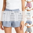 thumbnail image 4 of Women's Casual Loose Fit Lightweight Striped Shorts, Elastic Drawstring Waist, Soft Summer Beach Style, Travel Active Comfort, Casual Everyday | TruHer,Light Blue M, 4 of 8