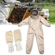 Bee Suit, Bee Suits for Men Sting Proof, Bee Keeper Suit for Men, Beekeeper Combination Beekeeping Suit with Gloves, Professional Beekeeper Combination for Body Anti Worm Equipment