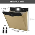 thumbnail image 2 of Garbage Bag For Car, Multipurpose Hanging Car Trash Bags With Smart Led, Waterproof Trash Can For Car Back Seat With 30 Pcs Disposable Garbage Bags, Black, 2 of 7