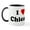 White/Black Inside, variant on CafePress - I Love Chicago Mug - 11 oz Ceramic Mug - Novelty Coffee Tea Cup