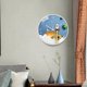 thumbnail image 2 of Reloj de pared de astronauta sin tictac, reloj decorativo de viaje espacial, reloj analógico para Estilo C, 2 of 9