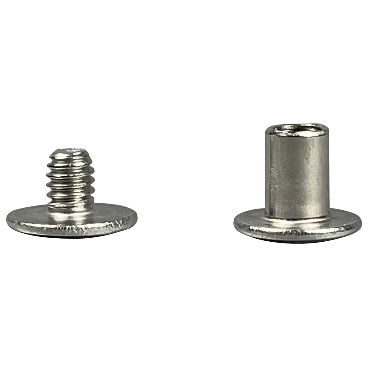 3/16 4.7 MM Mini Small Chicago Screw and Flat Head Post Solid