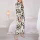 thumbnail image 3 of Balery Snake Conjunto de Pijama con Estampado para Mujer, Conjunto de Dos Piezas con Manga Larga, Ropa de Dormir Suave con Bolsillos, Pijamas Cómodos-Large, 3 of 7