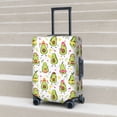 thumbnail image 6 of Hirioo Avocado Playing Music for Elasticity Suitcase Cover (No luggage Included) Durable Luggage Protector Fits 18-32 Inch Luggage-Large, 6 of 7