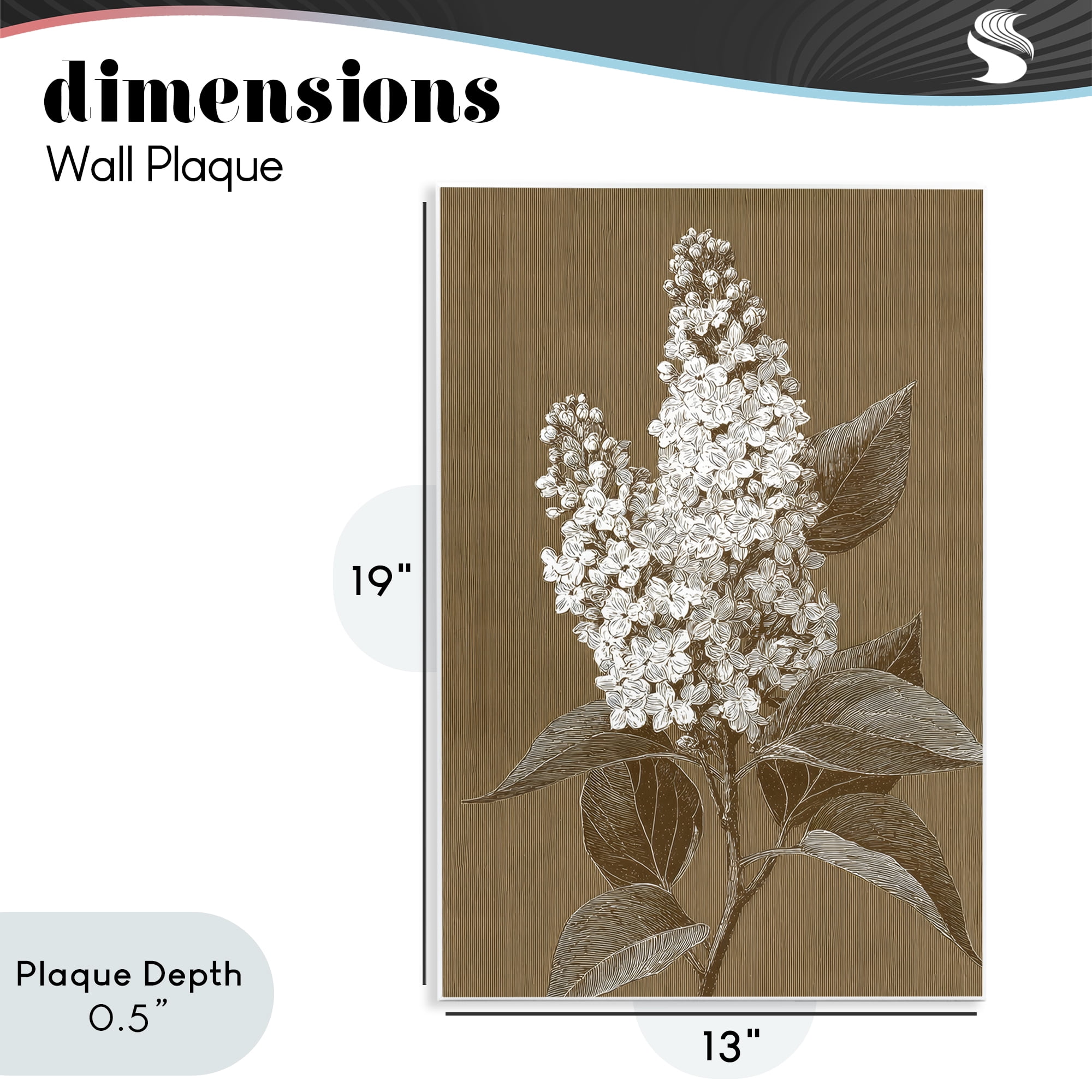 Stupell Industries Vintage Striped Lilac Study Wall Plaque Art, design by Petal Prints Design
