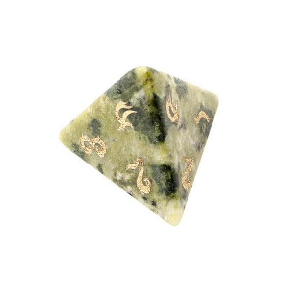 African Jade Dice  Hand-Carved Gemstone Dice D4 D6 D8 D10 D12 D20 Percentile or 7PCS Polyhedral Set for DnD & Tabletop RPG