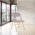 thumbnail image 7 of Hampden Furnishings Bernadine Collection Fabric Padded Folding Chair, Beige, Pack of 4, 7 of 7