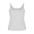 thumbnail image 4 of Timegard Tank Tops for Women Plus Size Ribbed Sleeveless Scoop Neck Slim Comfy Cropped Going out Top, 4 of 5
