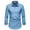 Light Blue, variant on Up to 65% off!Fashion Oversize Long Sleeve Shirts for Mens d Button Pocket Flip Collar Casual Jeans Shirt