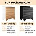 thumbnail image 4 of Debonair Pleated Window Paper Shades Room Darkening Blinds Dark Gray 36" x 59", 4 of 9
