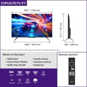 Philips 55 Class 144Hz QLED+ 4K UltraHD (2160p) Google + Gaming Smart TV (55PUG7675/F7)