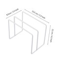 thumbnail image 4 of Wall mounted Self adhesive Lid Cutting Chopping Board Rack Holder Kitchen Organizer (White), 4 of 4