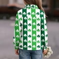 thumbnail image 4 of Blusa y camisa de manga larga con cuello vuelto para niños, camisa informal de moda para niños y niñas, camisa de manga larga con estampado del Día de San Patricio, camisa de manga larga con cuello vu, 4 of 9